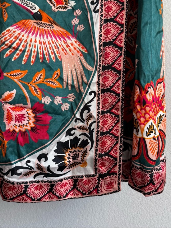 Farm Rio x Anthropologie Long-Sleeve Printed Wrap Midi Dress - Picture 7 of 8